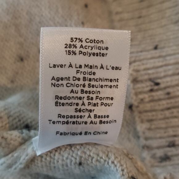 Talbots Sweater Medium Speckled Fair Isle Cozy Preppy Crew Neck Reindeer - Picture 7 of 7